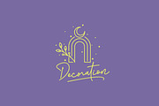 Archway Leaf Crescent Moon Logo, a Branding & Logo Template by Signatoro (Thumbnail 1 of 3)