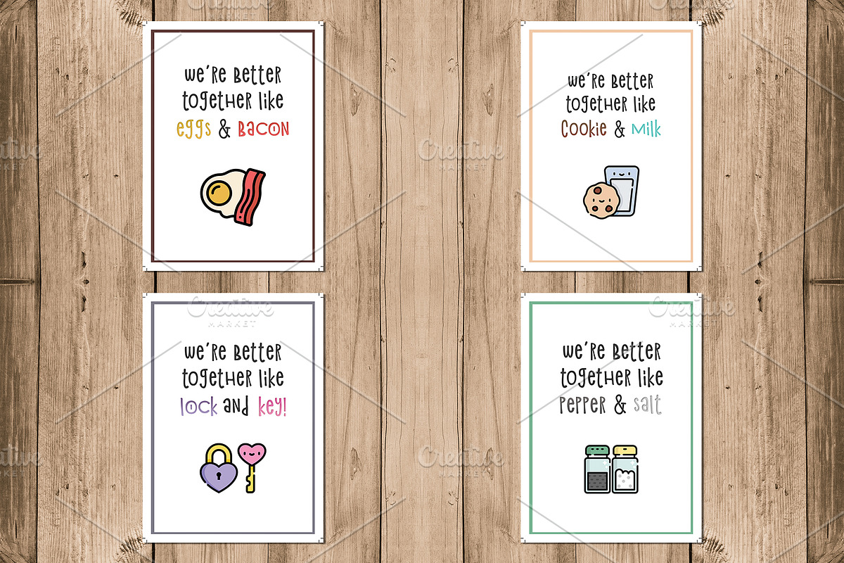 8 Valentine's Day Cards, a Card Template by Cyrah's Collection (Photo 2 of 3)