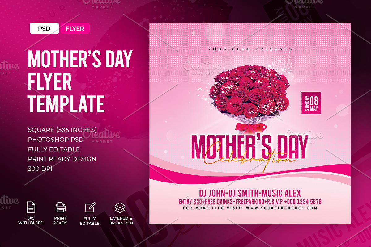 Mother's Day Flyer, a Flyer Template by Artonix (Photo 1 of 2)