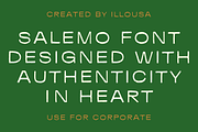 Salemo | Vintage Minimalism Font, a Sans Serif Font by Illousa (Thumbnail 2 of 8)