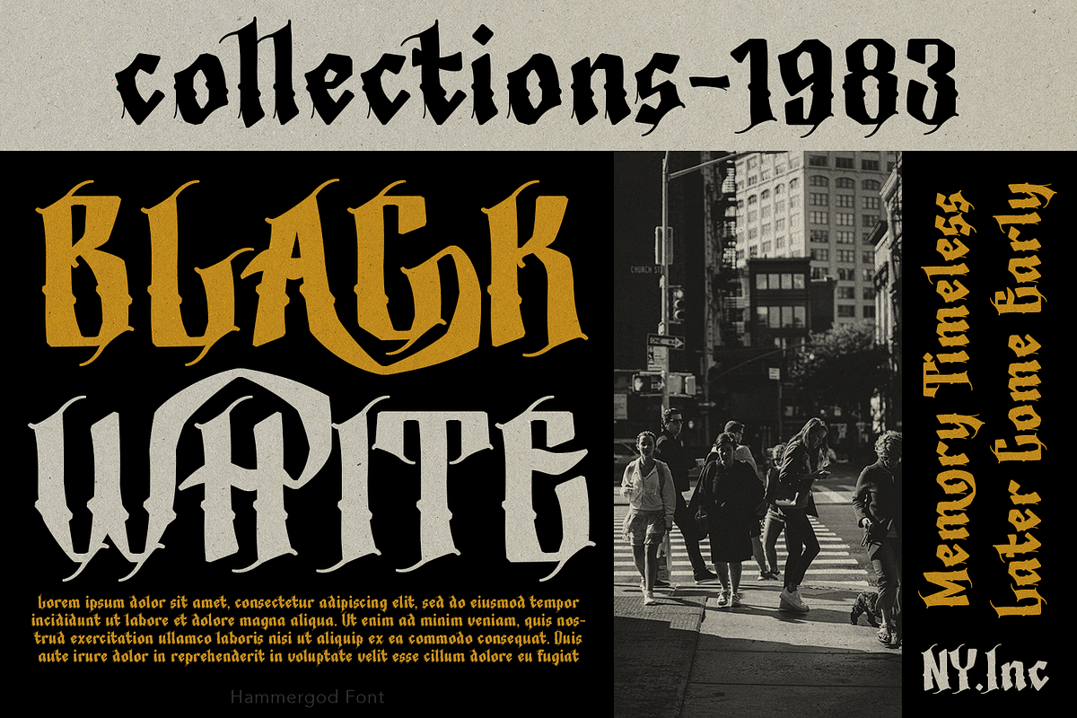 Hammergod Blackletter, a Blackletter Font by TypeClassHeroes (Photo 8 of 16)