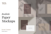 Realistic Paper Mockup, a Product Mockup by Digital Breath templates (Thumbnail 1 of 5)