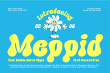 Meppid – Playful Retro Bubble Font