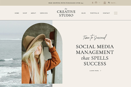Coaching Wix Website Template, a Wix Template by Studio Luxe Creative