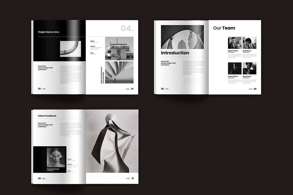 Architecture Portfolio Template, a Brochure Template by Spark_Creative (Photo 13 of 13)