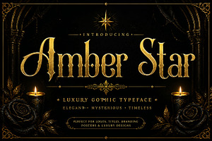 Amber Star, a Sans Serif Font by Wow Magic