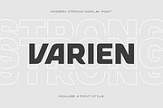 VARIEN - Modern Strong Display Font, a Sans Serif Font by Hamz Studio (Thumbnail 1 of 16)