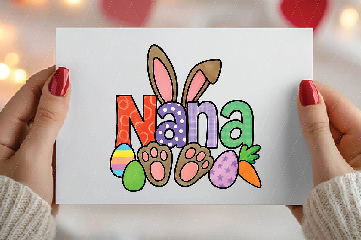Retro Mama Easter PNG, Bunny Ears, an Illustration by DreamPrint404 (Photo 3 of 7)
