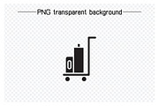 Suitcase and Travel Bag Icons, a Solid Icon by Designfour (Thumbnail 6 of 7)