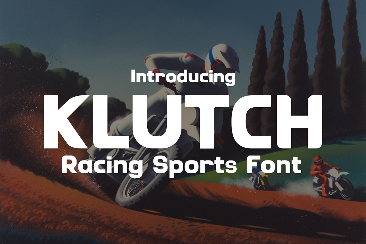 Klutch - Modern Display Font, a Font by HipFonts (Photo 1 of 8)
