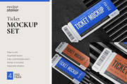 Ticket Mockup Set, a Books & Magazine Mockup by mockupatelier (Thumbnail 7 of 7)