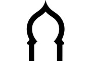 Minimal Islamic Arch Silhouette, an Object Graphic by Creativeshirt (Thumbnail 12 of 17)