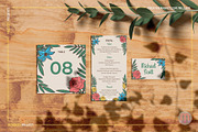 Rose and Lily Wedding Invitation Set, an Invitation Template by Millusti (Thumbnail 2 of 6)