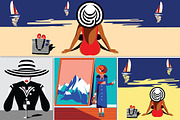 Fashion women. Vogue style set, a Decorative Illustration by Dasha_D (Thumbnail 5 of 6)