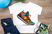 Sneakers Clipart, Footwear Graphics, a Sport Illustration by QM_ART (Thumbnail 6 of 7)