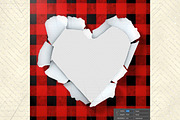 Ripped Paper Heart overlay, a Background Graphic by MajorArtTm (Thumbnail 5 of 6)