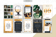 CANVA & PPT | Golden Social Media, a Social Media Template by Marigold Studios (Thumbnail 8 of 12)