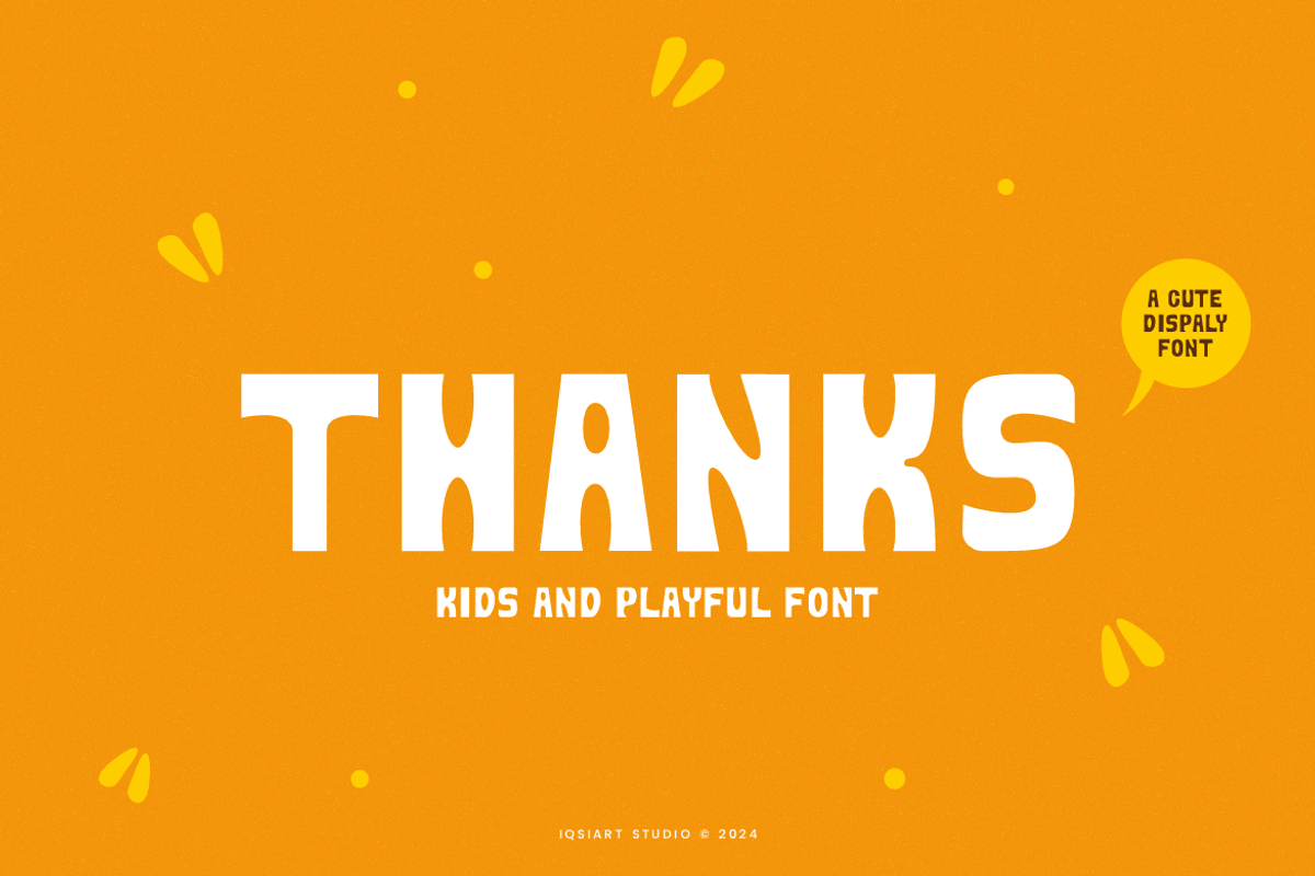 Kidzane - Kids Font, a Sans Serif Font by Iqsiart Studio (Photo 6 of 6)