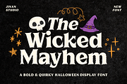 Wicked Mayhem, a Serif Font by Ainun Jinan (Thumbnail 1 of 9)