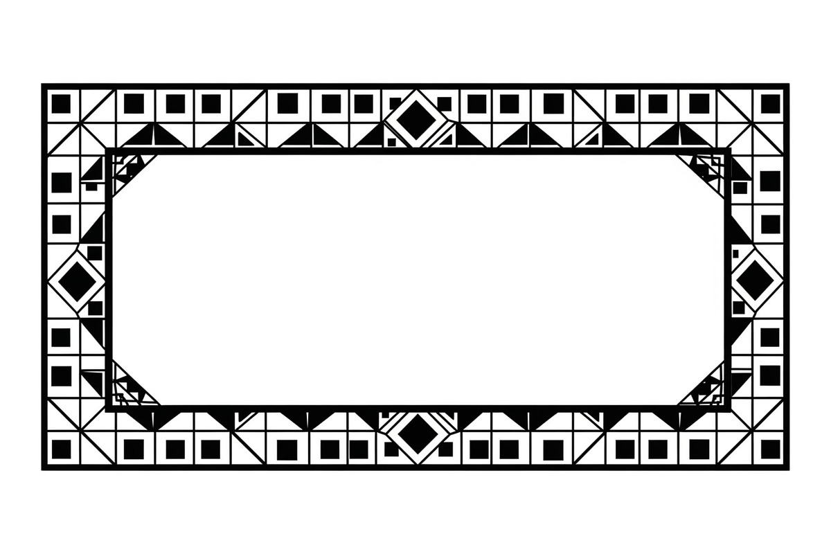 Geometric Border Frame Bundle, an Illustration by Designer_Momina (Photo 21 of 31)