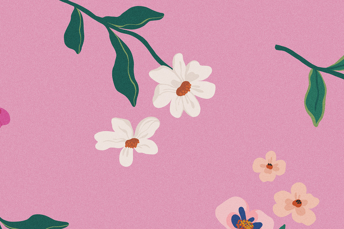 Naive Matte Gouache Floral Pattern, a Pattern Graphic by likorbut (Photo 14 of 14)