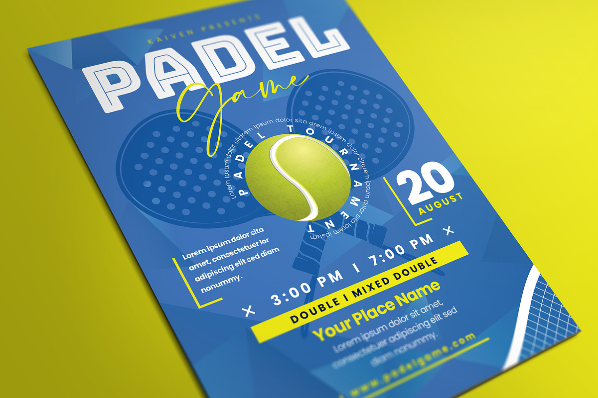 Padel Tournament Flyer preview 2