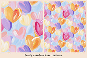 12 Lovely Seamless Heart Patterns, a Pattern Graphic by DesignRocket (Thumbnail 2 of 13)