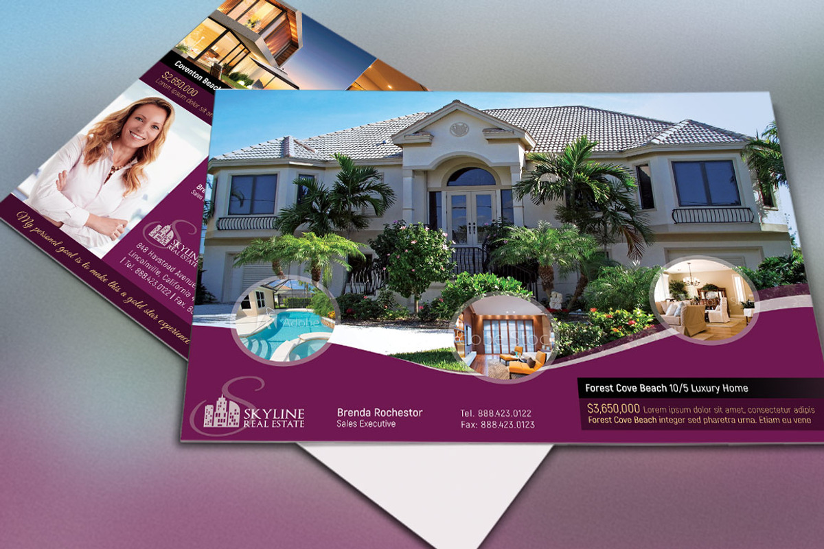 Real Estate EDDM Postcard Template, a Flyer Template by Godserv Designs (Photo 1 of 6)