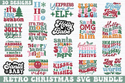 Retro Christmas SVG Bundle, a Graphic by akazaddesign (Thumbnail 1 of 13)