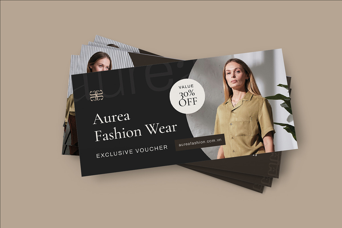 Aurea - Gift Voucher, a Print Template by Fannan Studio (Photo 2 of 3)