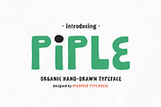 PiPLE - Organic Hand Drawn Font, a Handwritten Font by Migomojo Type House (Thumbnail 1 of 10)