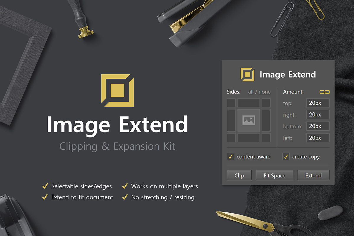 Image Extend - Clip & Expand Kit, a Plug-in Add-On by h3design (Photo 1 of 14)