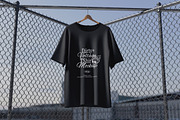 TShirt Mockup on Fence, a Shirt Mockup by Budogol Studio (Thumbnail 2 of 5)