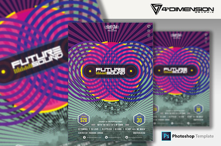 Future Sound A4 Flyer Template