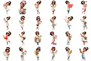 Whimsical Enjoy Nurse Girl Clipart, a Seasonal Illustration by designcity5 (Thumbnail 2 of 5)