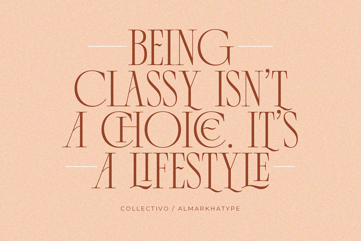 Collectivo – Stylish Condense Serif, a Serif Font by Almarkhatype (Photo 5 of 12)