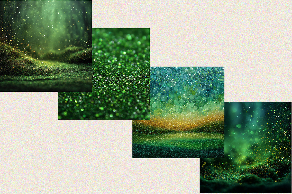Green Glitter Dust St Patricks Backd, a Pattern Graphic by SVGArt (Photo 2 of 8)