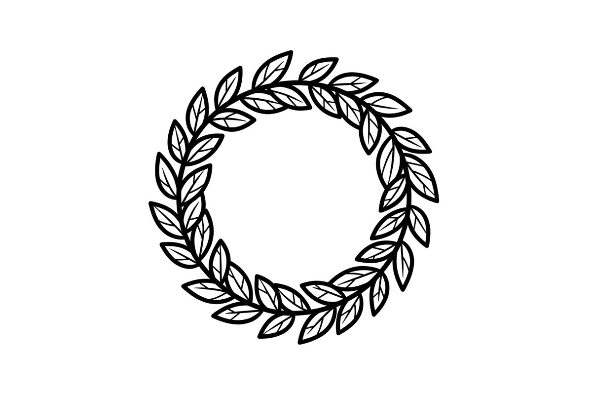 Leaf Laurel Wreath Frame Bundle, an Illustration by Gaye Art (Photo 15 of 51)