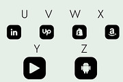 Social Networks Icons Dingbats Font, a Symbol Font by Minimalartstudio (Thumbnail 3 of 7)