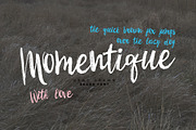 Momentique font, a Script Font by Anna Ozerina (Thumbnail 1 of 2)