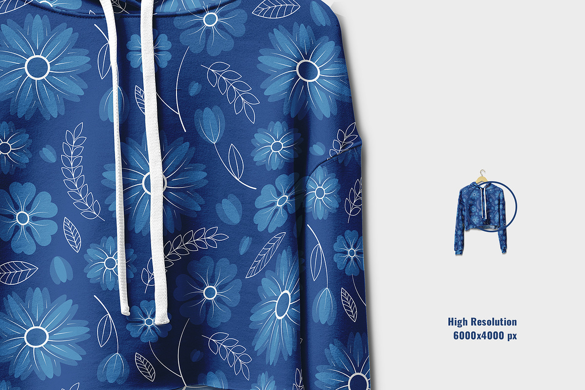 Hanging Crop Top Hoodie Mockup, a Hoody Mockup by Designertale (Photo 4 of 6)