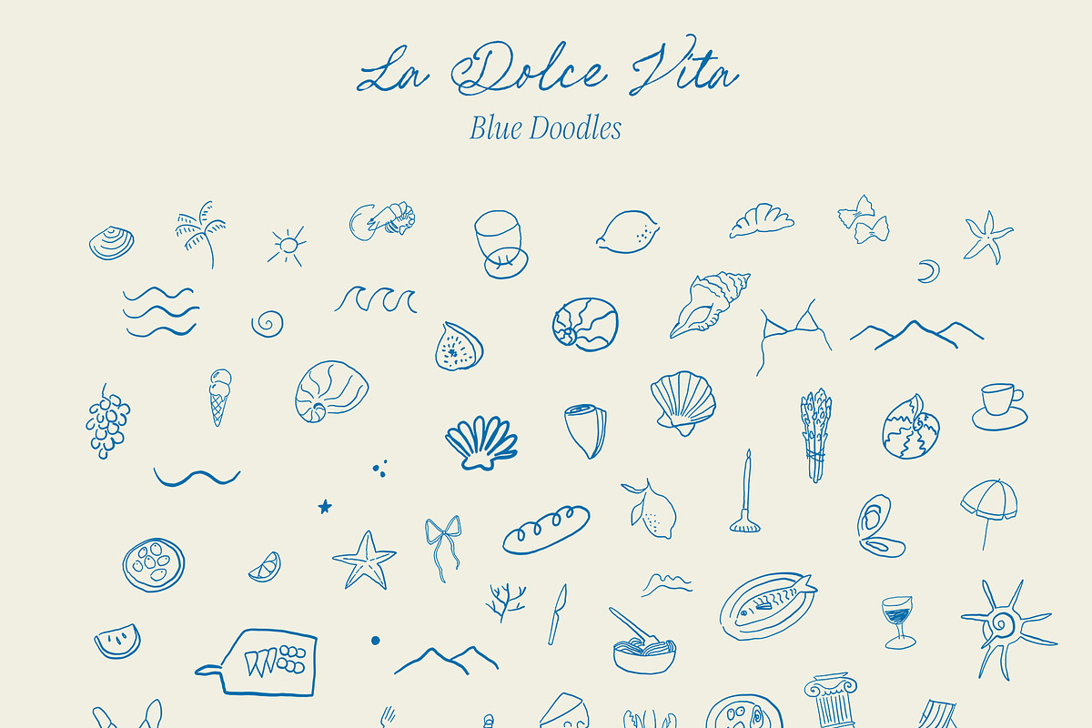 LA DOLCE VITA Doodles & Prints, an Object Graphic by Lana Elanor (Photo 6 of 15)
