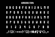Taruyog - Retro Label Font, a Sans Serif Font by Iqsiart Studio (Thumbnail 5 of 6)