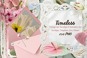 Vintage Art Envelopes, Lace & Floral, an Object Graphic by DreamoraArt (Thumbnail 1 of 11)