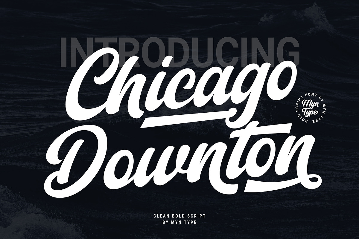Chicago Downton - Bold Script Font, a Handwritten Font by Myn Type (Photo 1 of 10)