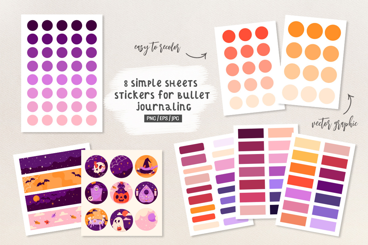 Halloween stickers collection, an Object Graphic by DariSmartArt (Photo 6 of 11)