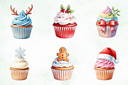 Christmas Cupcake Sublimation Bundle, an Illustration by Creative Art (Thumbnail 6 of 9)