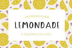 Lemonade Handwritten Font