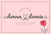 Donna Donnie - A Lovely Font, a Script Font by Doehantz Studio (Thumbnail 1 of 8)