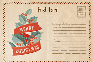 30 % OFF! Vintage Christmas card